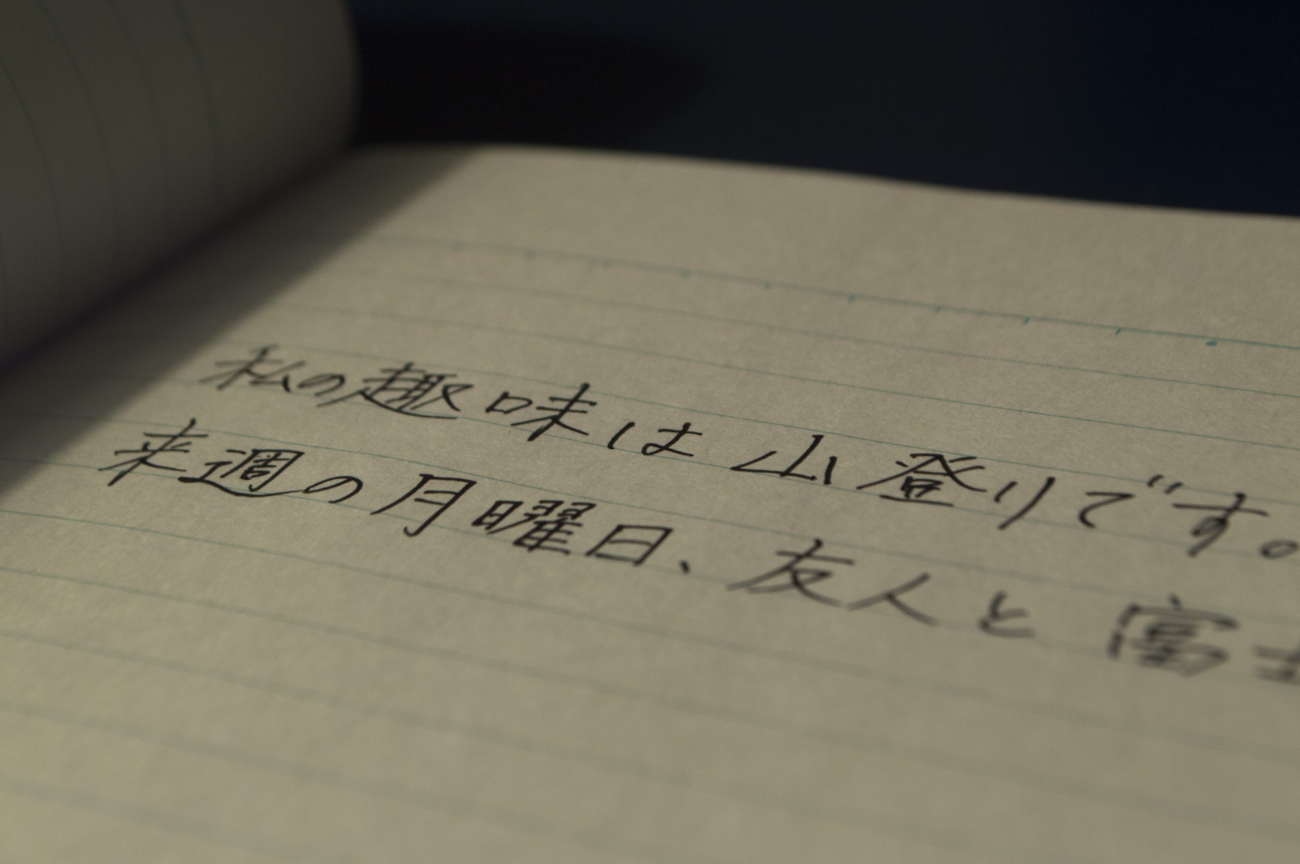 Japanesse writing